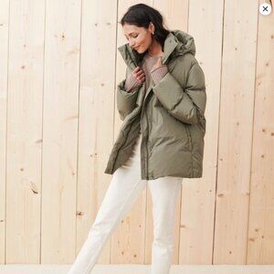 Jenni Kayne Puffer Jacket in Sage, XS